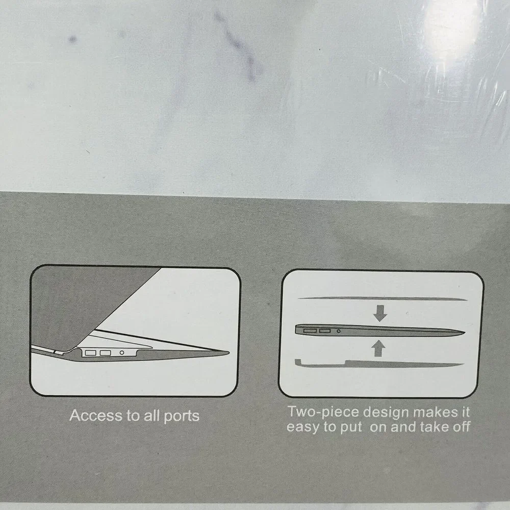 MacBook Air 13” Hardshell Case Marble W/matching Keyboard Cover A1466/A1369 NEW